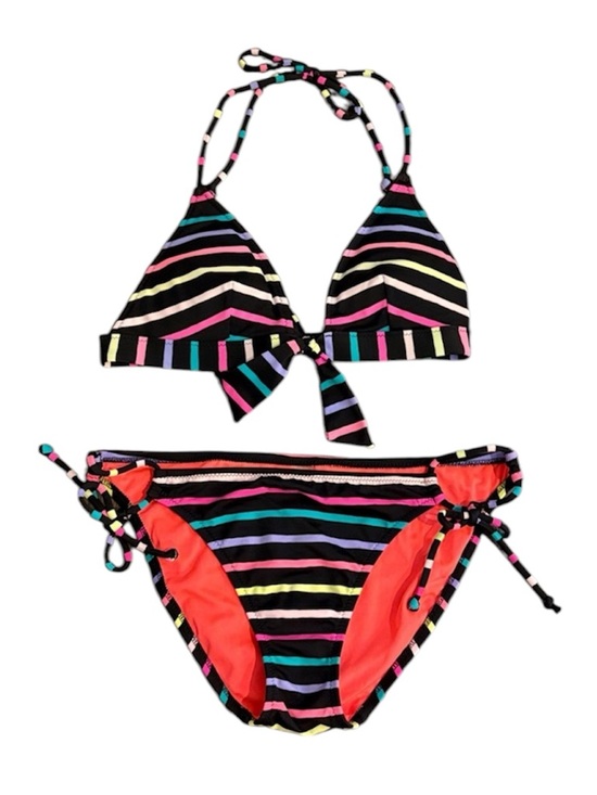 Victoria's Secret Other - Victoria's Secret multi color neon triangle top bikini full coverage bottom- S/P